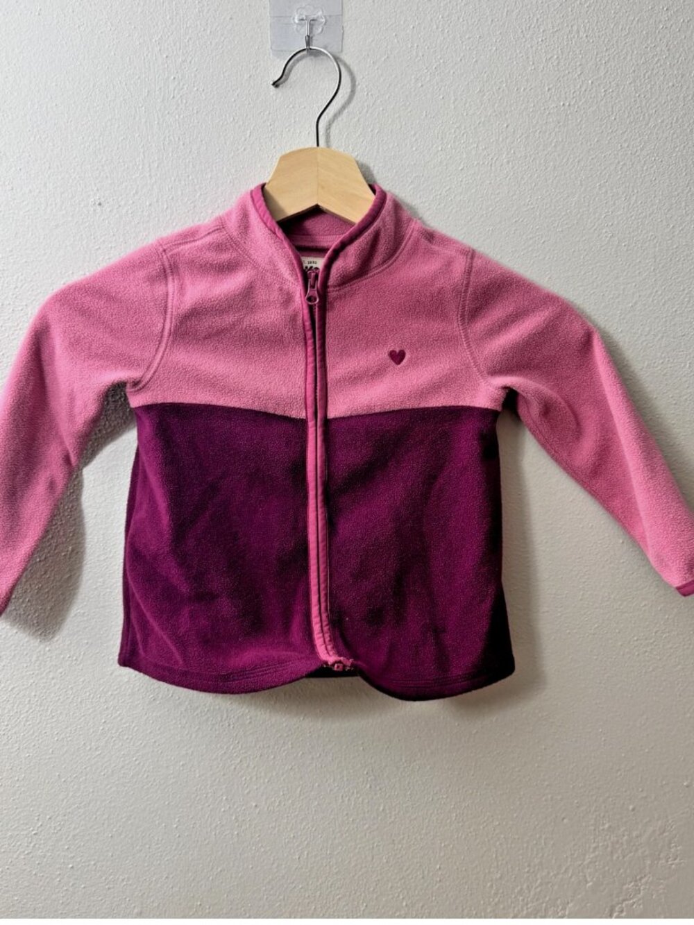 2T Oshkosh Fleece Like Zip Up Sweatshirt Jacket Fleece Kids Girls